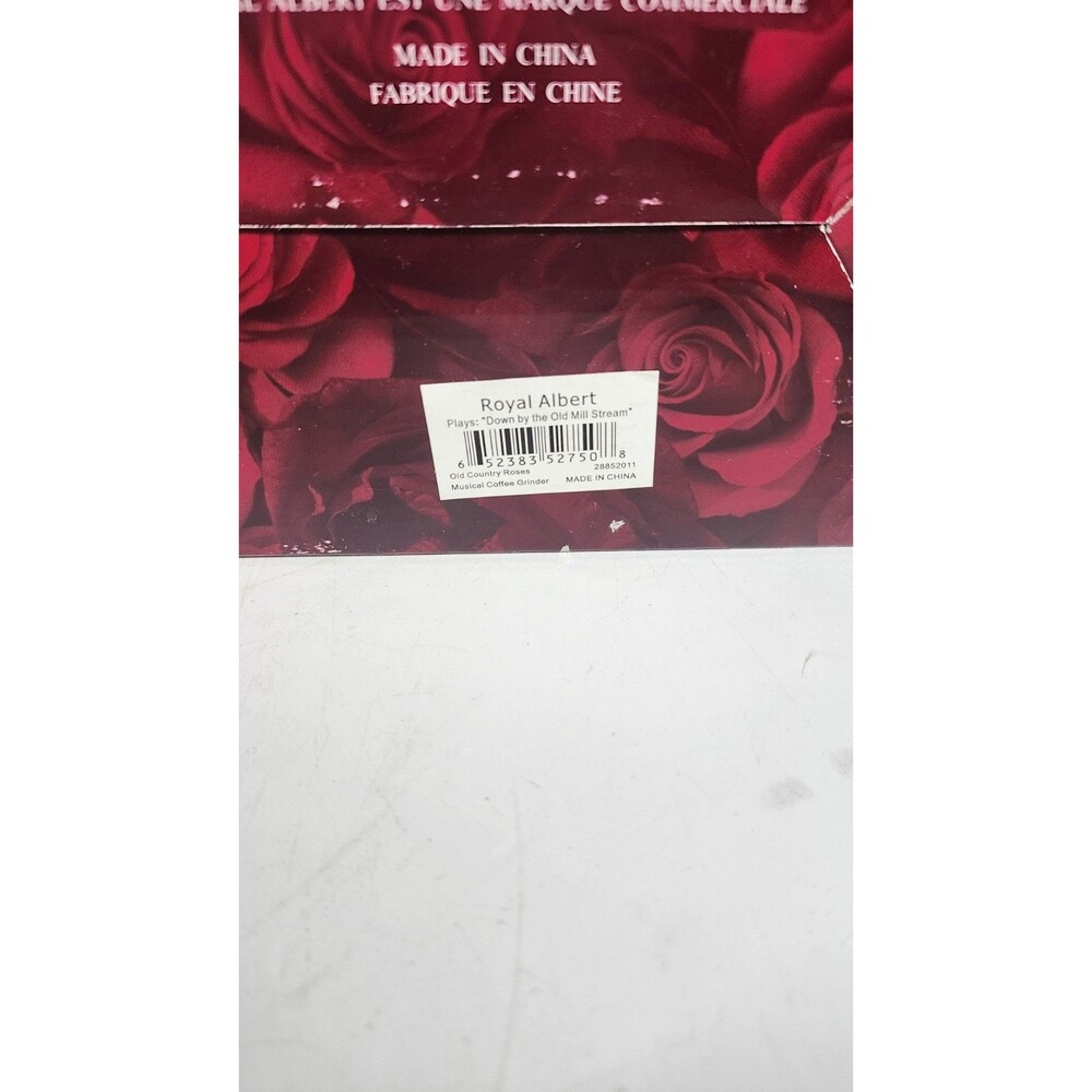 Royal Albert Old Country Roses Musical Coffee Grinder ~ Trinket Box NIB - Picture 10 of 10